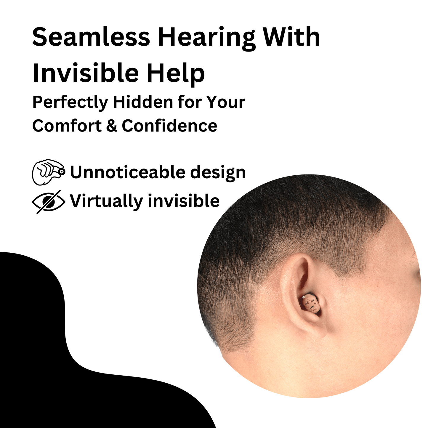 HearWithUs™ CIC Invisible Rechargeable Hearing Aid - HearWithUs